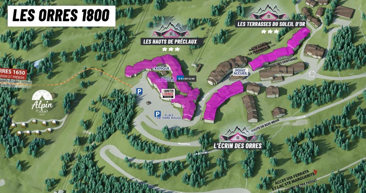 Appartement T2-5 Couchages L'Ecrin Des Orres 1800 Les Orres Eksteriør bilde